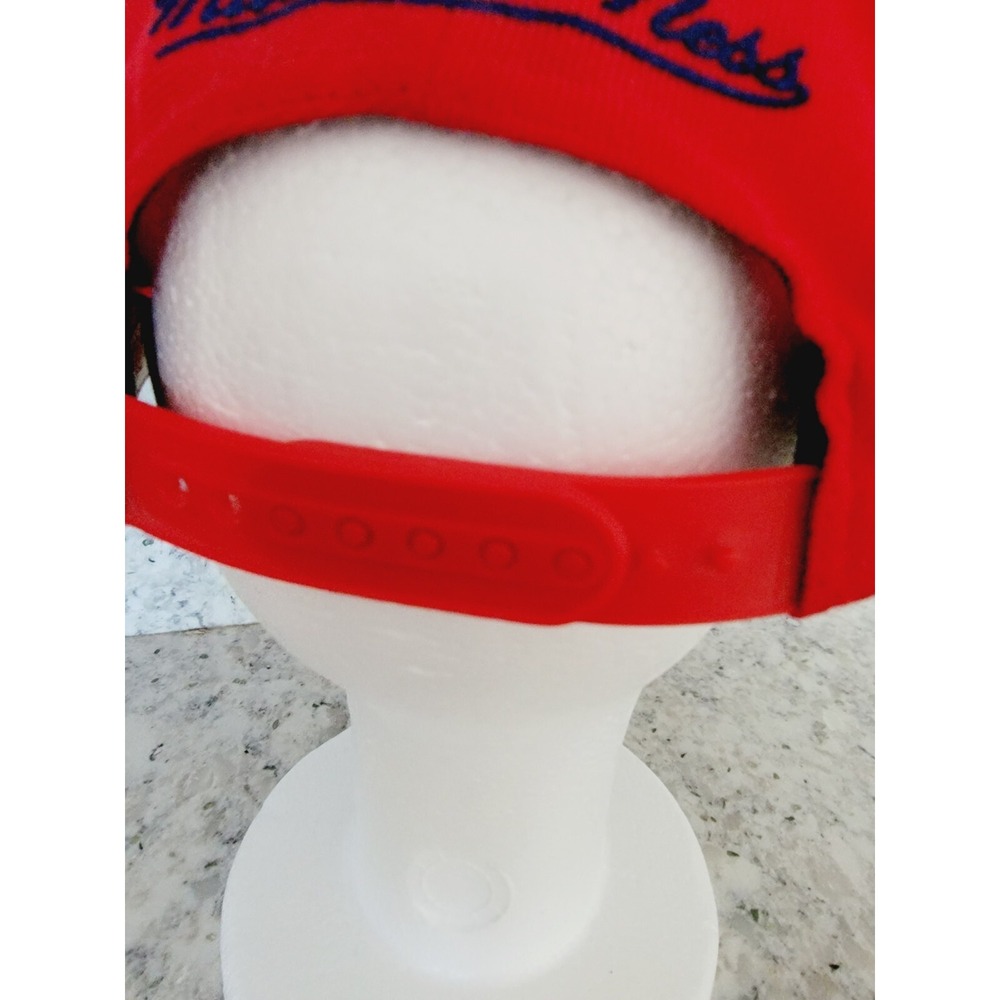 Mitchell & Ness New York Rangers Vintage NHL Snapback Hat Red Flat Brim Cap - Picture 10 of 15